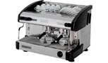 NEW ELEGANCE Display Control 2 GR black, crem international, Automatic espresso coffee machine with 2 groups